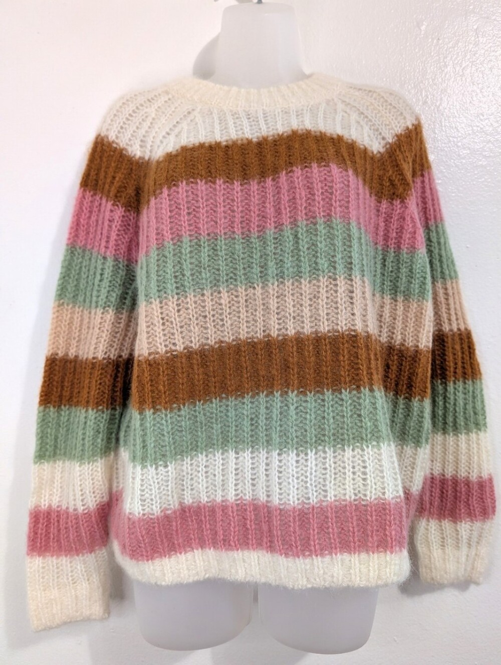 & Other Stories Preppy Academia Cozy Countryside Cabin Mohair Wool Sweater S